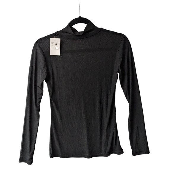 NWT Mesh Mock Neck Top - Picture 3 of 8
